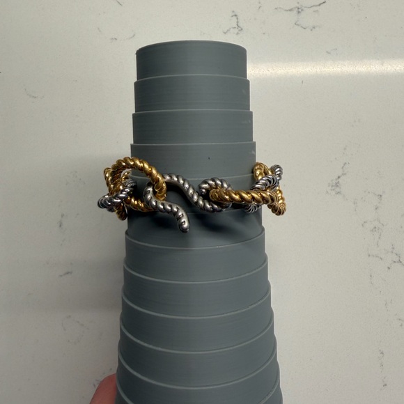 Tory Burch Gold and Silver Chain Link Bracelet size 6 - Picture 4 of 5